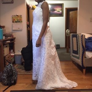 Beautiful handmade wedding dress